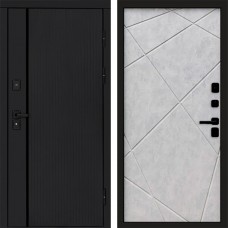 Входная дверь Урбан Black Лучи бетон светлый