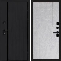 Входная дверь Урбан Black Горизонт бетон светлый