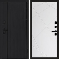 Входная дверь Урбан Black Лучи белый