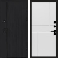 Входная дверь Урбан Black Горизонт белый