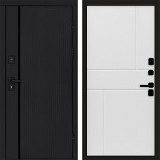 Входная дверь Урбан Black Горизонт белый