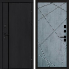 Входная дверь Урбан Black Лучи бетон темный