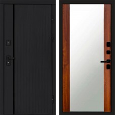 Входная дверь Урбан Black Зеркало дуб