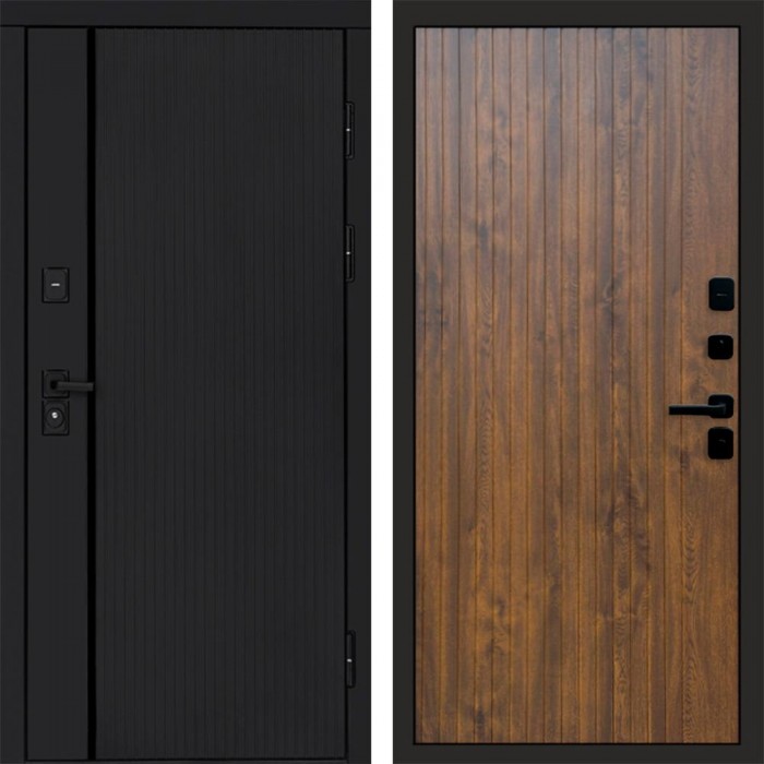 Дверь Termo Door Урбан Black Flat Дуб