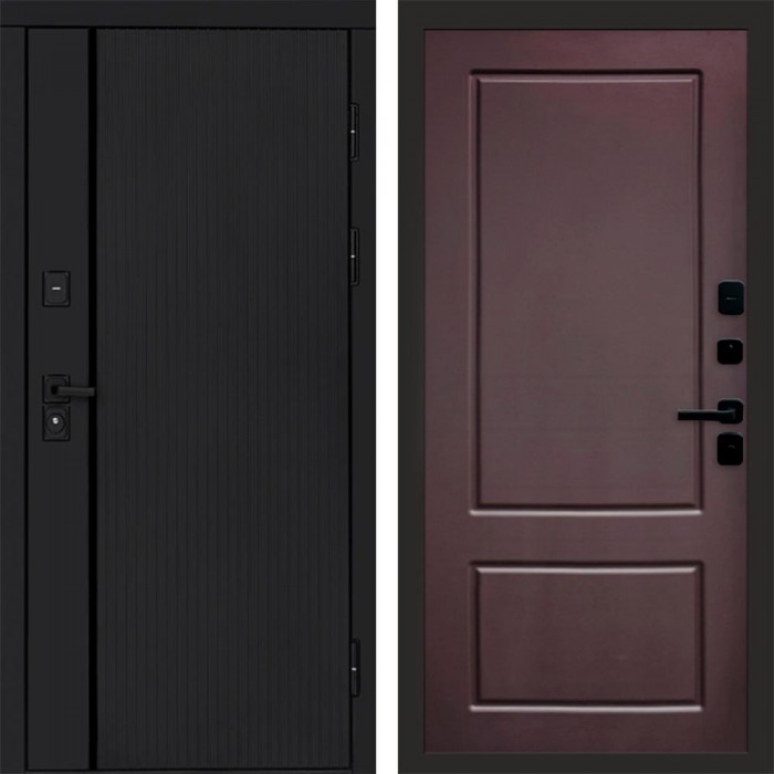 Дверь входная Termo Door Урбан Black Марсель Шоколад
