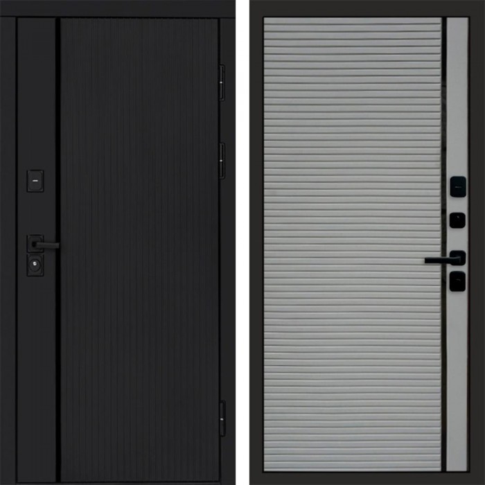 Входная дверь Урбан Black Porte Grey софт
