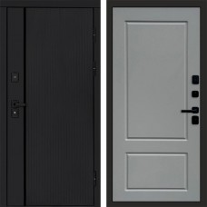 Дверь входная Termo Door Урбан Black Марсель Grey софт