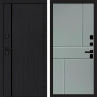 Дверь Termo Door Урбан Black Горизонт Grey софт