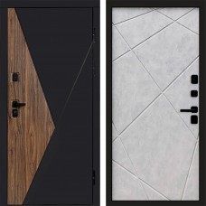 Входная дверь Матрикс (MatriX) Лучи бетон светлый