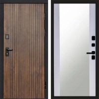 Входная дверь Твист ультра Зеркало белый софт