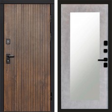 Входная дверь Твист ультра Зеркало триумф бетон светлый