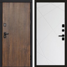 Входная дверь Твист ультра Лучи белый