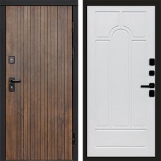 Входная дверь Твист ультра Арка белое дерево