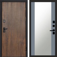 Входная дверь Твист ультра Зеркало 27 Grey Софт