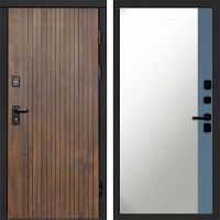 Входная дверь Твист ультра Зеркало фацет Grey софт