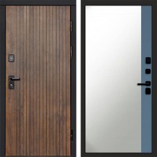 Входная дверь Твист ультра Зеркало фацет Grey софт