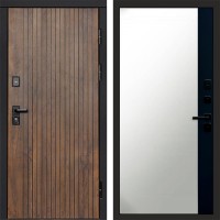 Дверь Termo Door Твист ультра Зеркало фацет Черный кварц