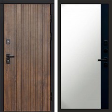 Дверь Termo Door Твист ультра Зеркало фацет Черный кварц