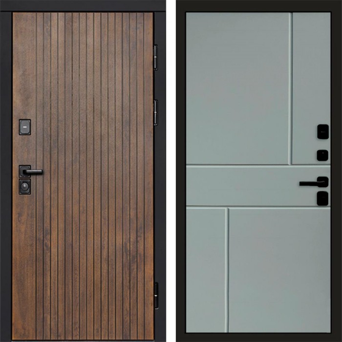 Дверь Termo Door Твист ультра Горизонт Grey софт
