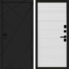Входная дверь Лучи Black White Line