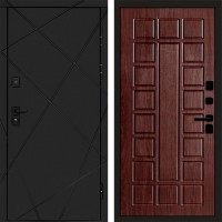 Входная дверь Лучи Black Престиж Венге