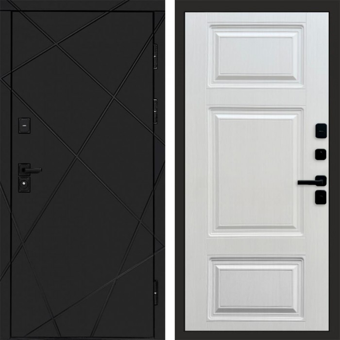 Дверь Termo Door Лучи Black Лион Лиственница
