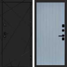 Termo Door Лучи Black Flat Grey Софт