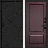 Дверь входная Termo Door Лучи Black Марсель Шоколад