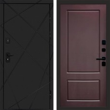 Дверь входная Termo Door Лучи Black Марсель Шоколад