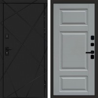 Дверь Termo Door Лучи Black Лион Grey софт