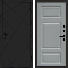Дверь Termo Door Лучи Black Лион Grey софт