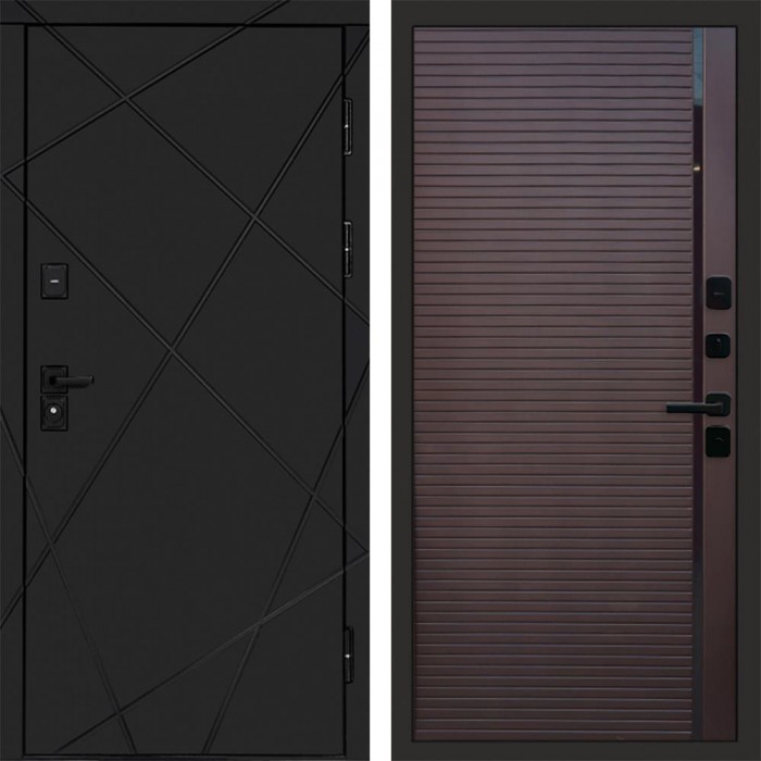 Входная дверь Лучи Black Porte Шоколад
