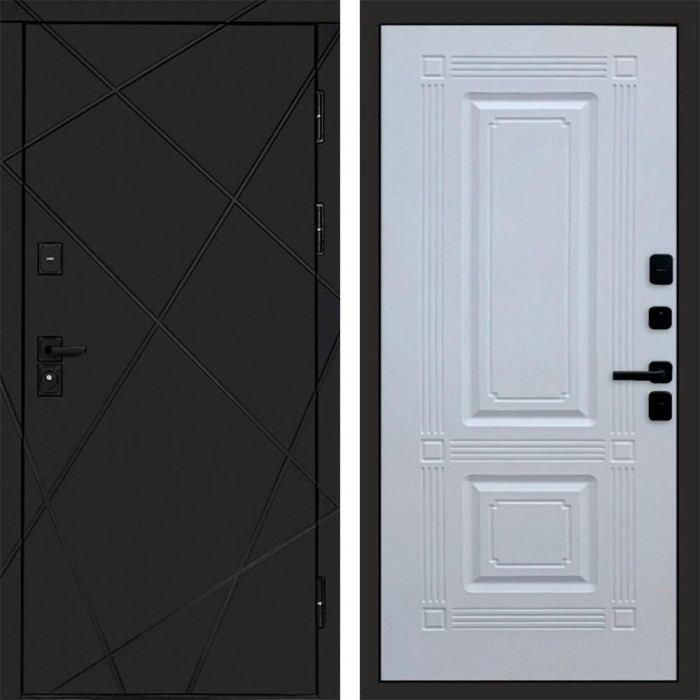 Termo Door Лучи Black Мадрид Белый софт