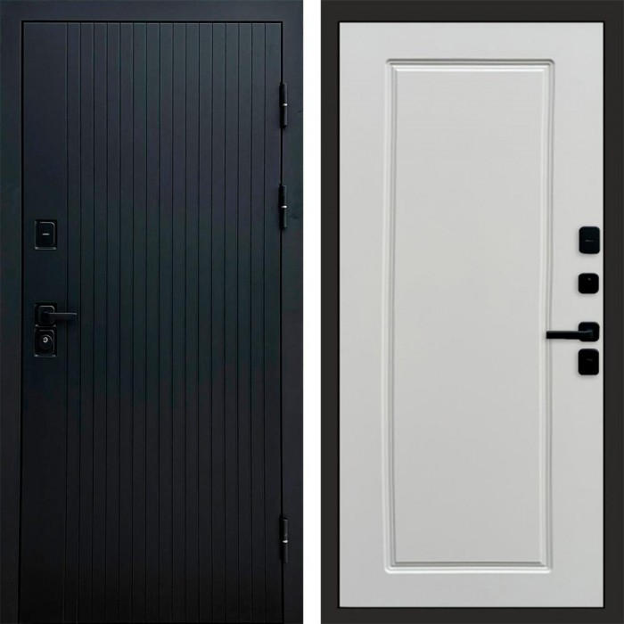 Входная дверь Termo Door Твист Black Гранд Слоновая кость