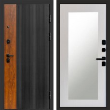 Входная дверь ПРЕСТИЖ Зеркало Триумф лиственница белая