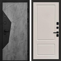 Дверь входная Termo Door Авангард Бетон Марсель Слоновая кость