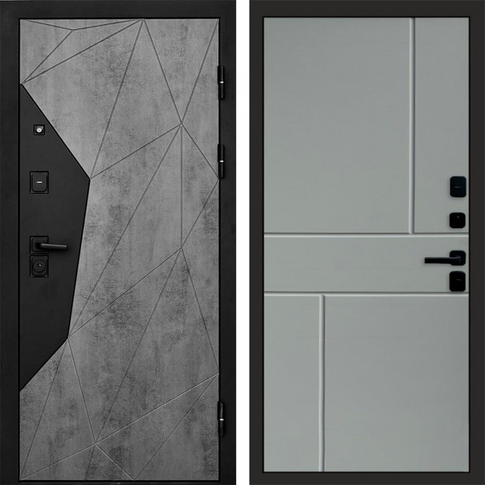 Дверь Termo Door Авангард Бетон Горизонт Grey софт
