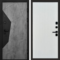 Дверь Termo Door Авангард Бетон Flat Белый софт