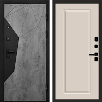 Входная дверь Termo Door Авангард Бетон Гранд Слоновая кость