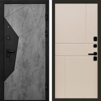 Дверь Termo Door Авангард Бетон Горизонт Слоновая кость