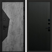 Termo Door Авангард Бетон Flat Черный кварц