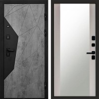 Дверь Termo Door Авангард Бетон Зеркало 27 Лиственница белая