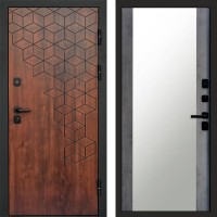 Дверь Termo Door Спейс дуб Зеркало 27 Бетон темный