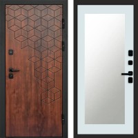 Дверь Termo Door Спейс дуб Зеркало Триумф Белый софт