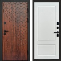 Дверь входная Termo Door Спейс дуб Марсель Белый софт