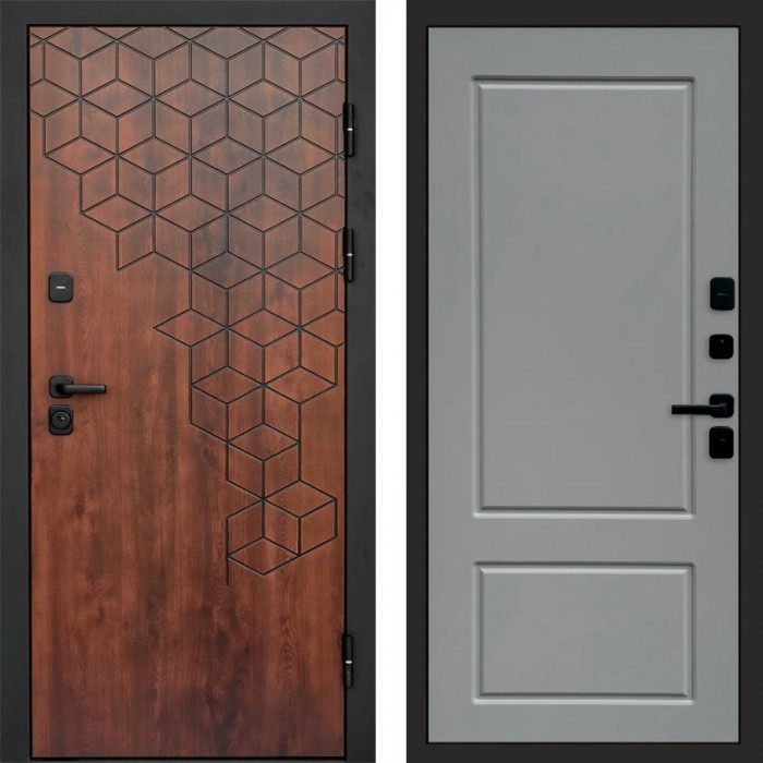 Дверь входная Termo Door Спейс дуб Марсель Grey софт