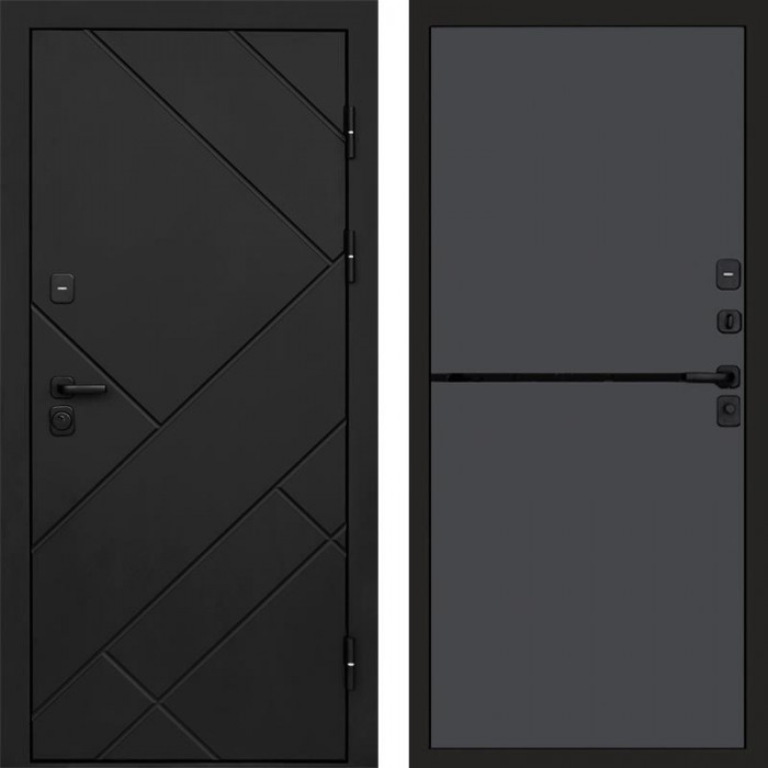 Дверь Termo Door Стоун Black Нео Графит