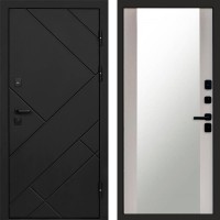Дверь Termo Door Стоун Black Зеркало 27 Лиственница белая
