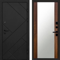 Дверь Termo Door Стоун Black Зеркало 27 Дуб