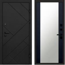Дверь Termo Door Стоун Black Зеркало 27 Черный кварц + тонировка